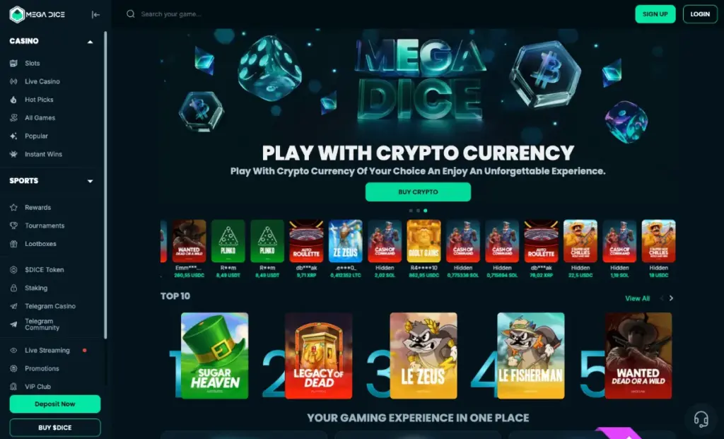 Mega Dice online casino Morocco